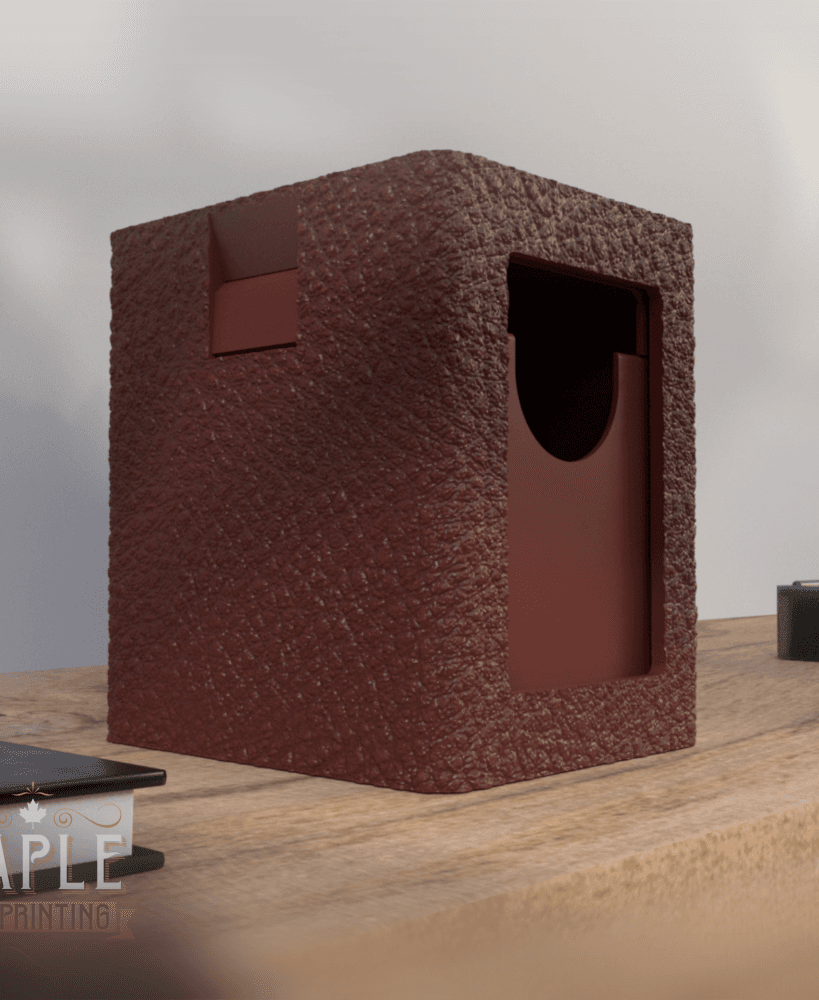 Snap Shut Deck Box - Leather 3d model