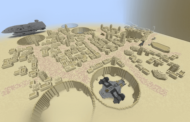 Minecraft Star Wars Tatooine 3d model