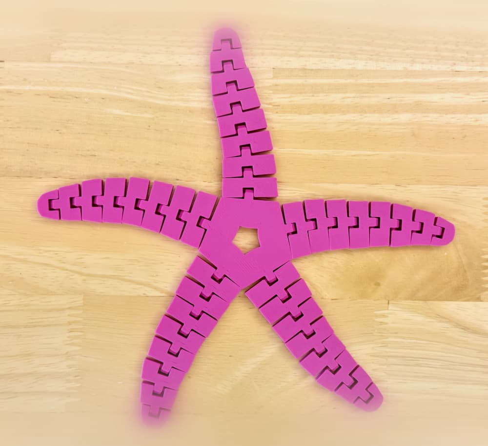 Articulated Sea Star 3d model