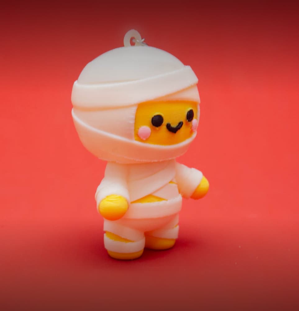 Mummy Clicker Keychain (Halloween Special) 3d model