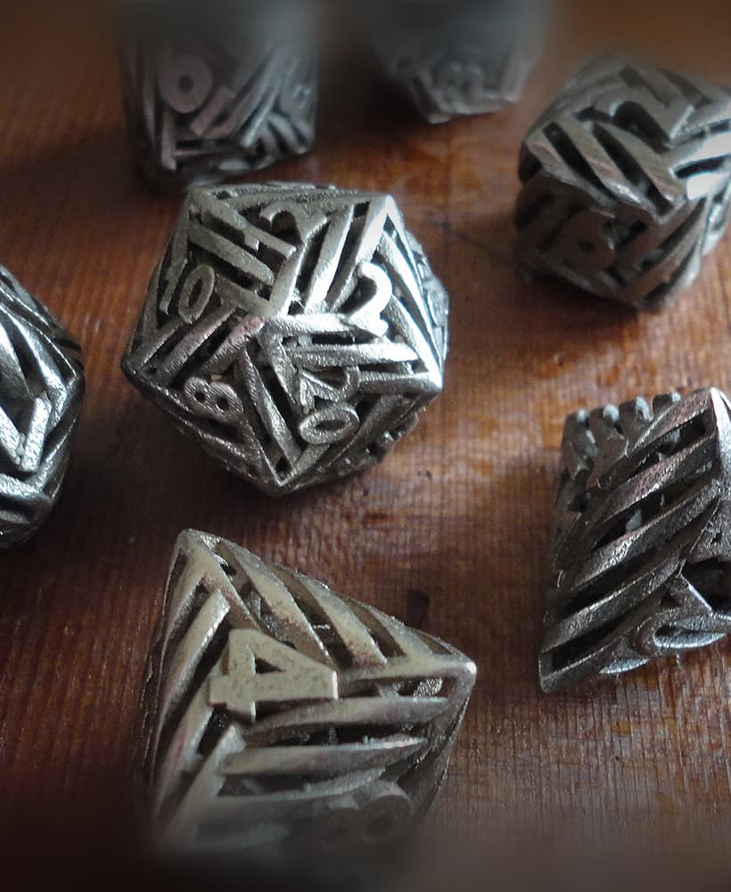 Helix Dice Set with Decader 3d model