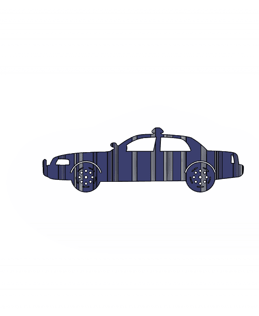 Crown Vic Patrol 2008 3D Car Flip Art Desk Display 3d model