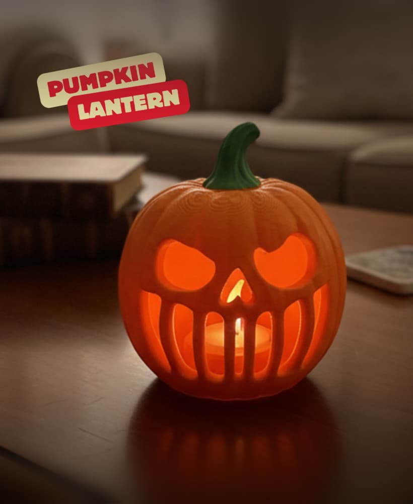 PUMPKIN LANTERN / HALLOWEEN TEALIGHT / HALLOWEEN DECOR / HOMEDECOR 3d model