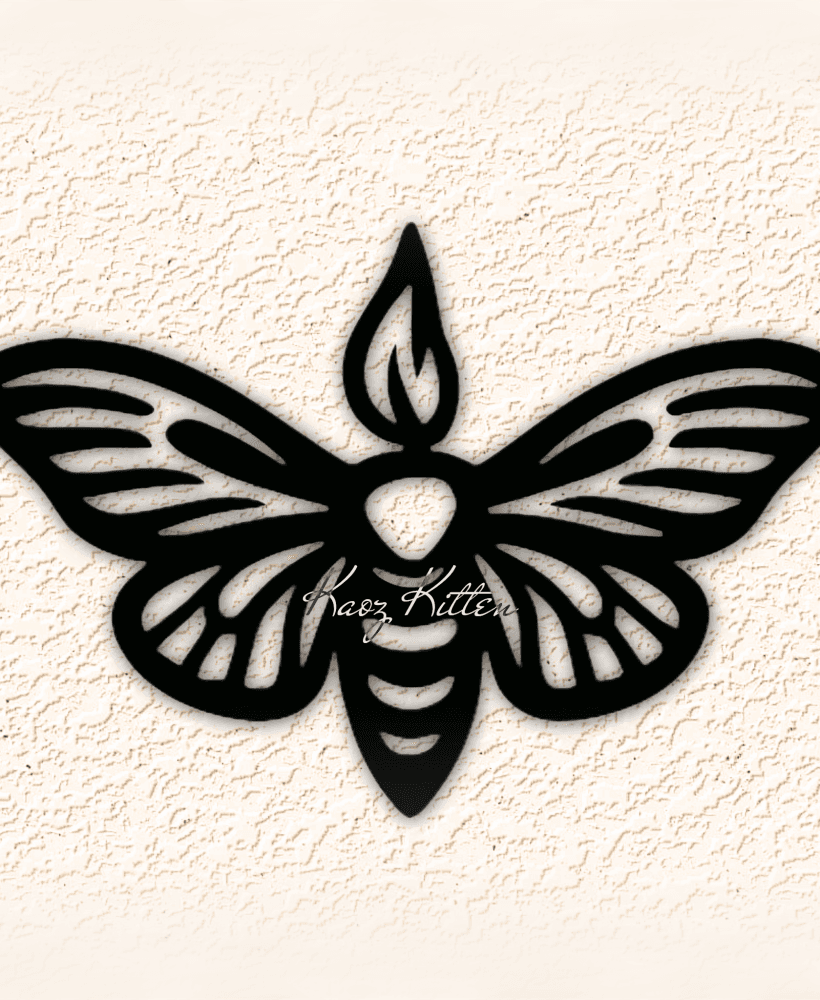 FIREFLY MOTH wall art home decor 3d model