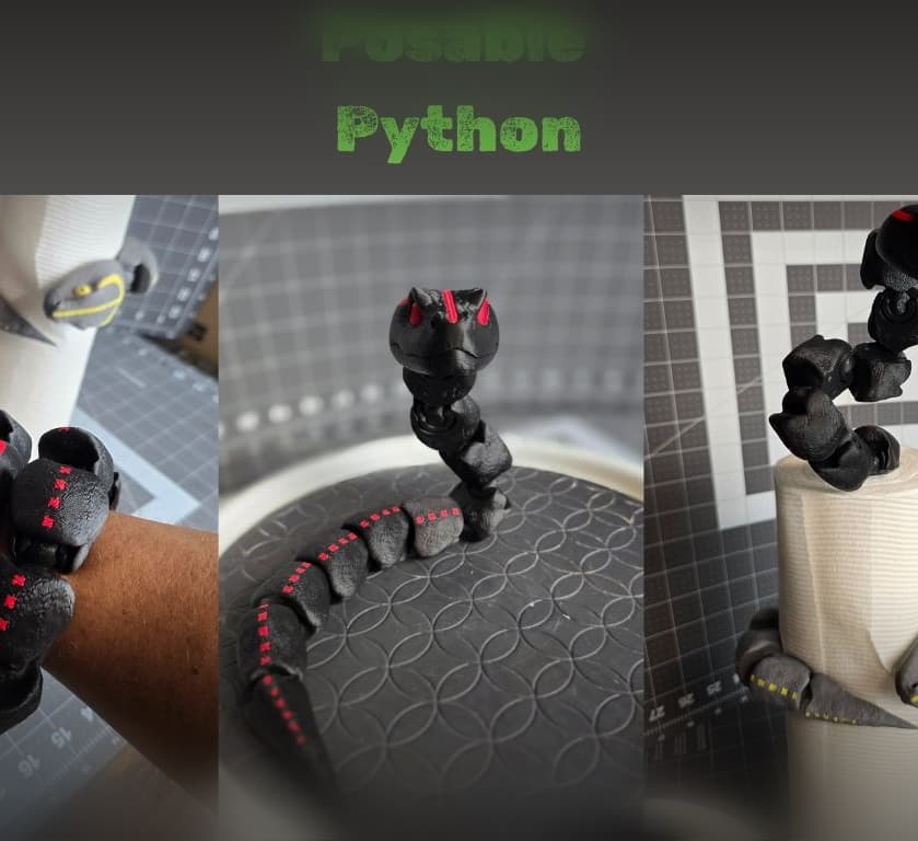 Sssstrike! – The Poseable Friction Snake 3d model