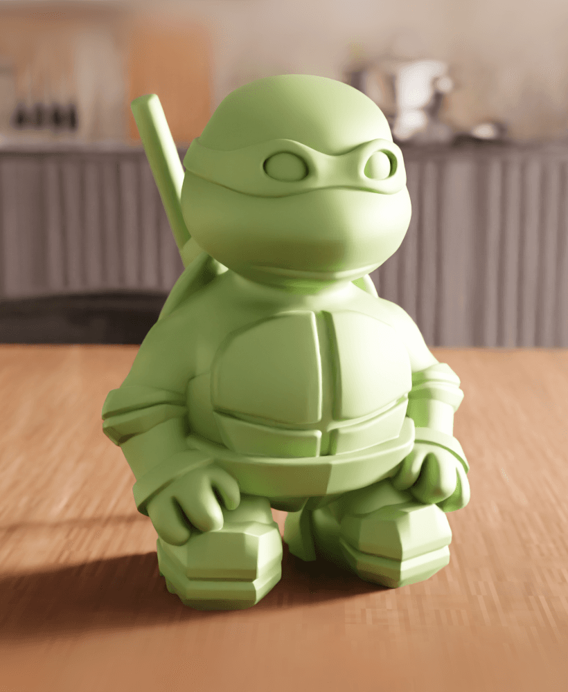 Chibi Ninja Turtle Character Figurine 3d model