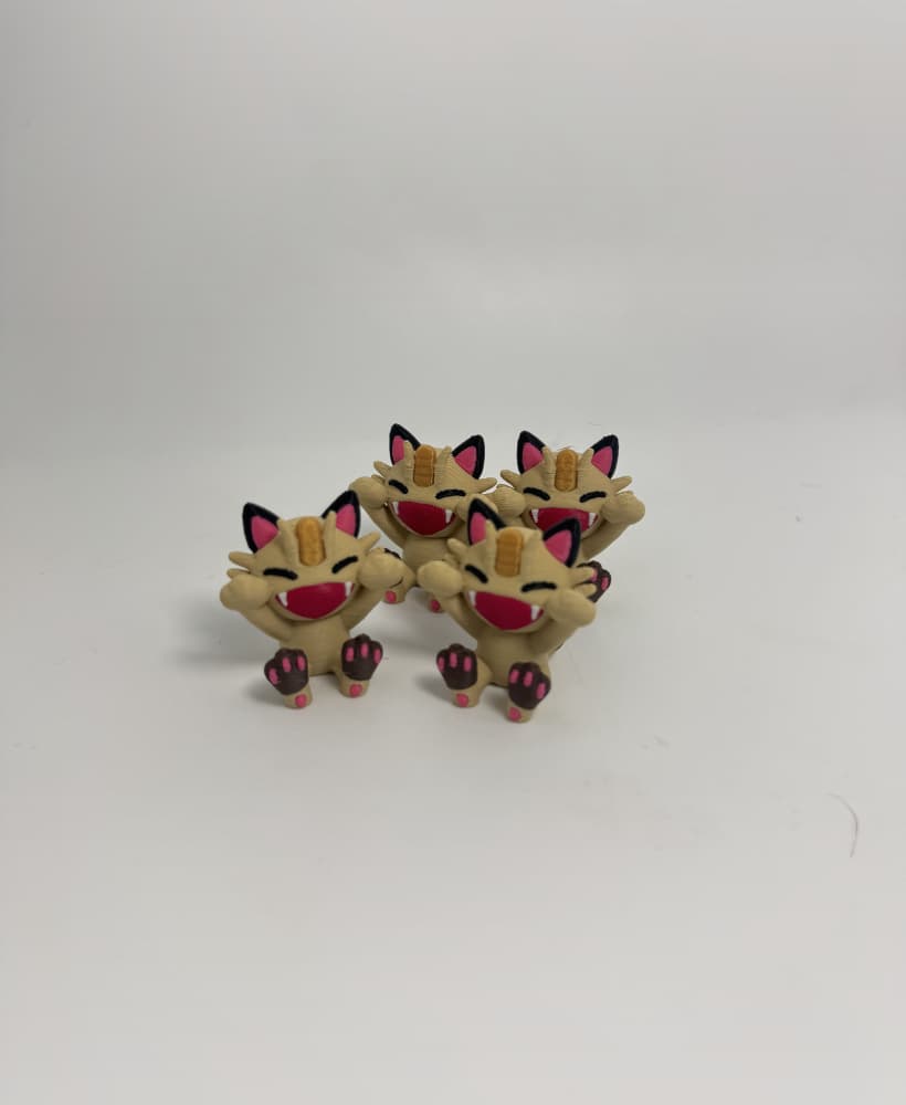 Meowth (No support, 3MF included) 3d model
