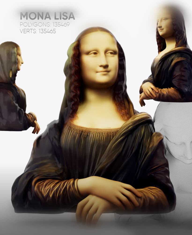 Mona Lisa 3d model