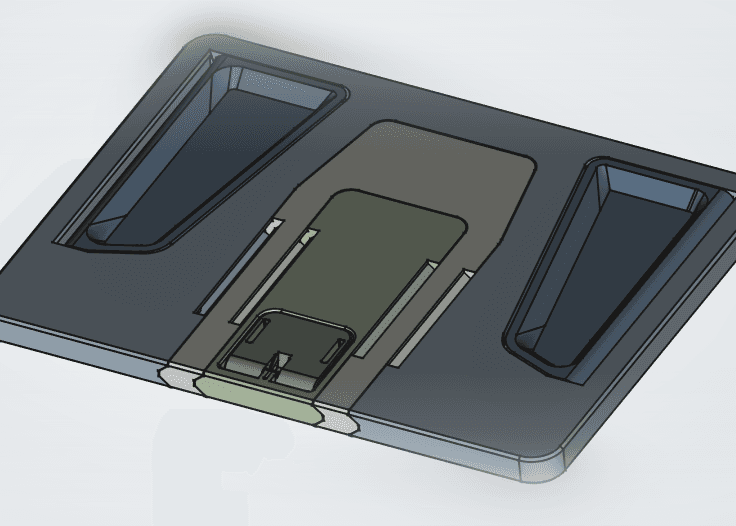 Foldable Laptop Stand print in place 3d model