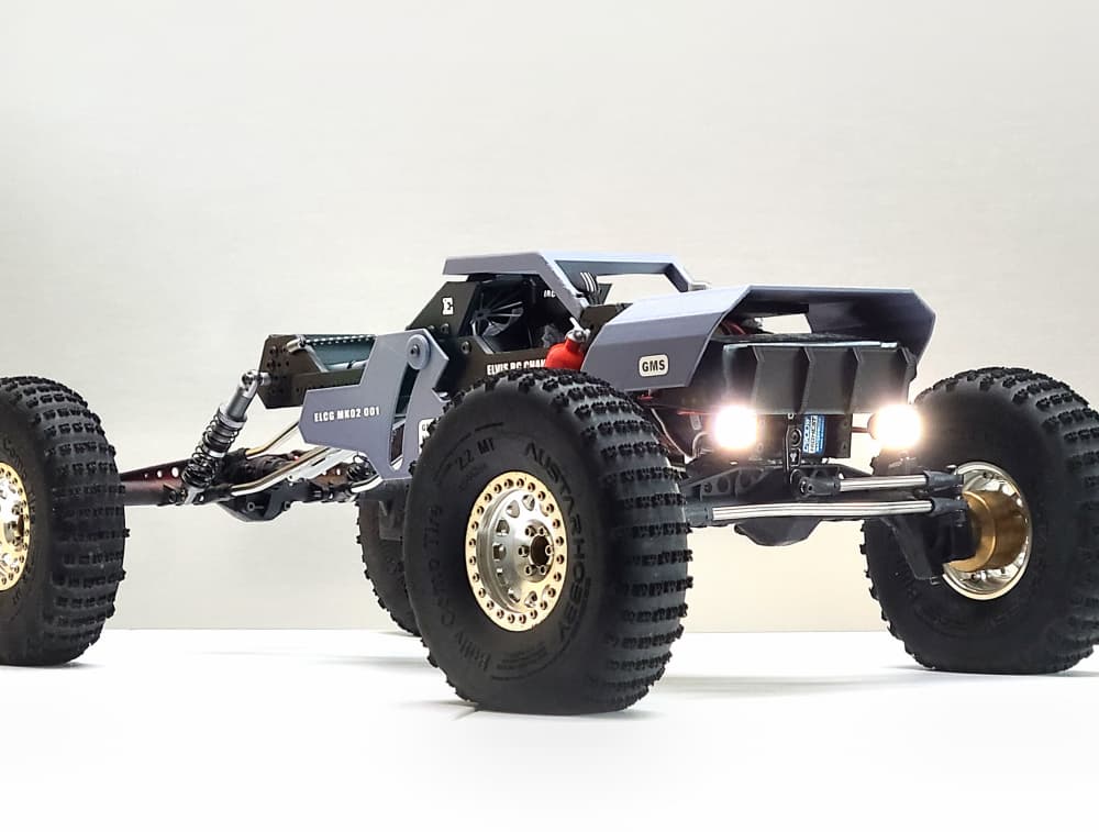 LCG RC CAR ELCG MK2 _1/8 RC Body and Chassis 3d model