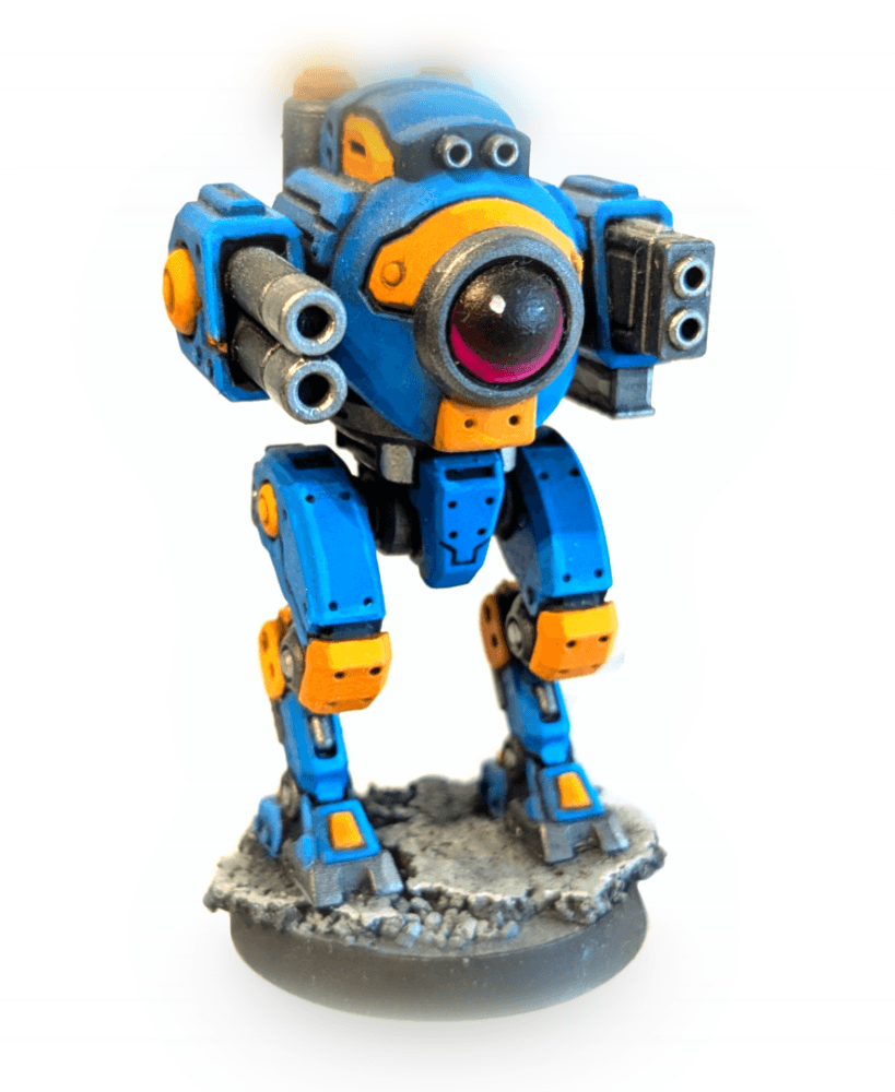 Mech Forge Storm Titan 3D Printable Walker Mech Miniature for Tabletop Games 3d model