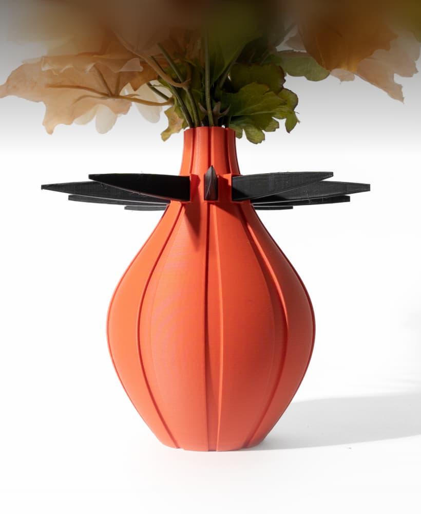 The Maven Vase, Modern and Unique Home Decor for Dried and Preserved Flower Arrangement | STL File 3d model