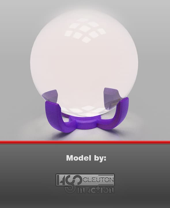 Sphere stand with 4 prongs - Ball Holder 3d model