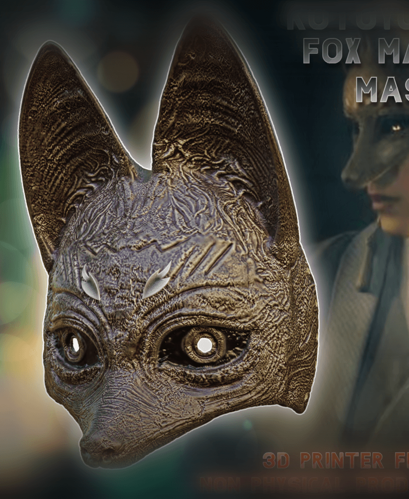 Kotoyuki Fox Man Cosplay Mask Silent Hill F 3d model