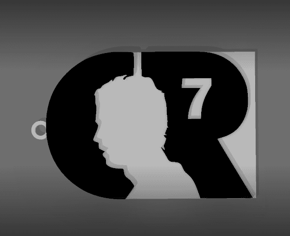 CR7 KEYCHAIN CRISTIANO RONALDO 3d model