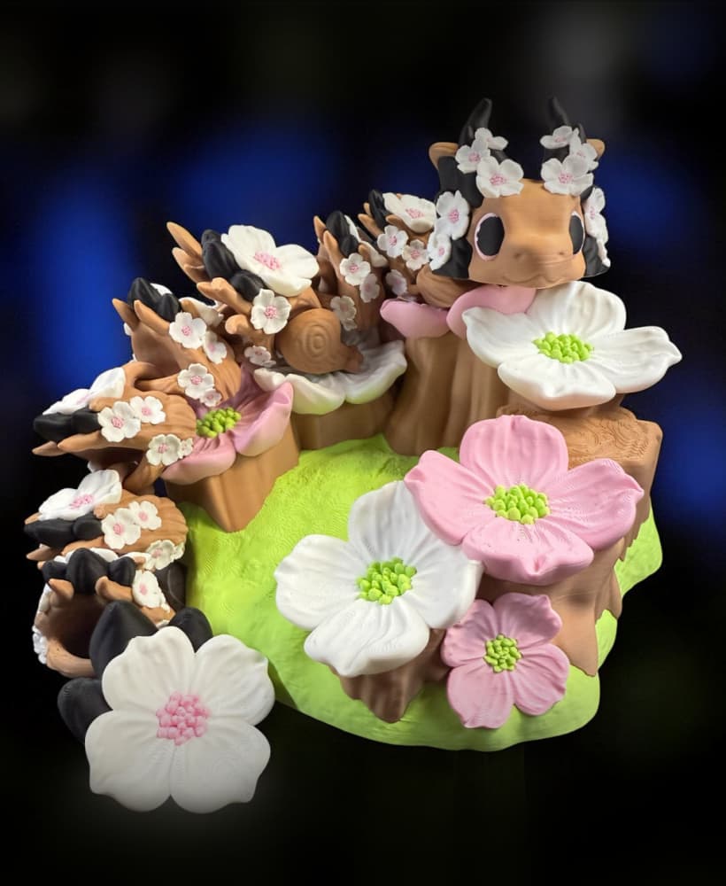 Dogwood Dragon - Teen - Dogwood Display 3d model