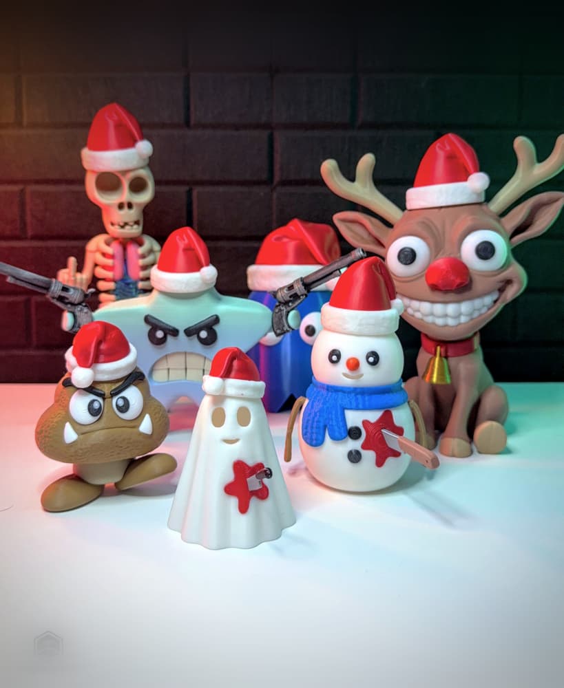 Santa Hats Collection 3d model