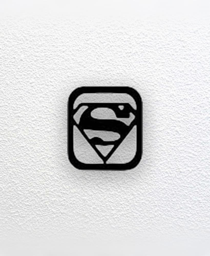 Superman Wall Art 3d model