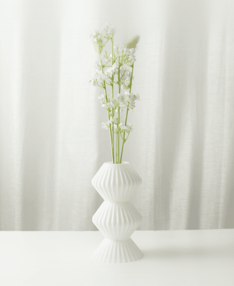 The Pilona Mini Vase STL 3D Print File, Home Decor Vase for Plants and Flowers, Digital Download for 3d model