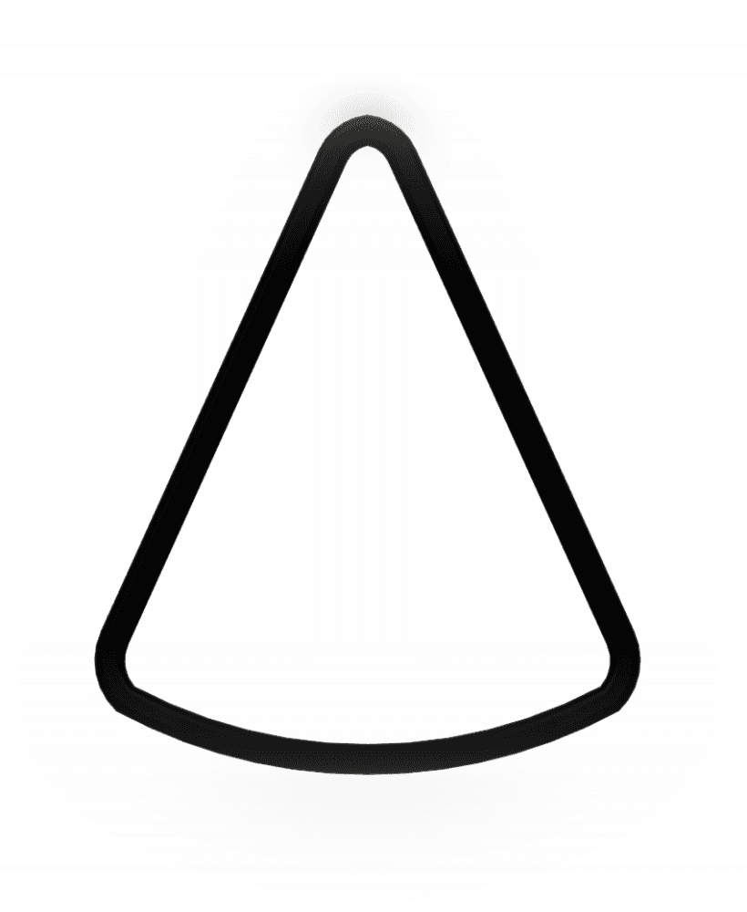 Pizza Slice Cookie Cutter STL File - 4 inches 3d model