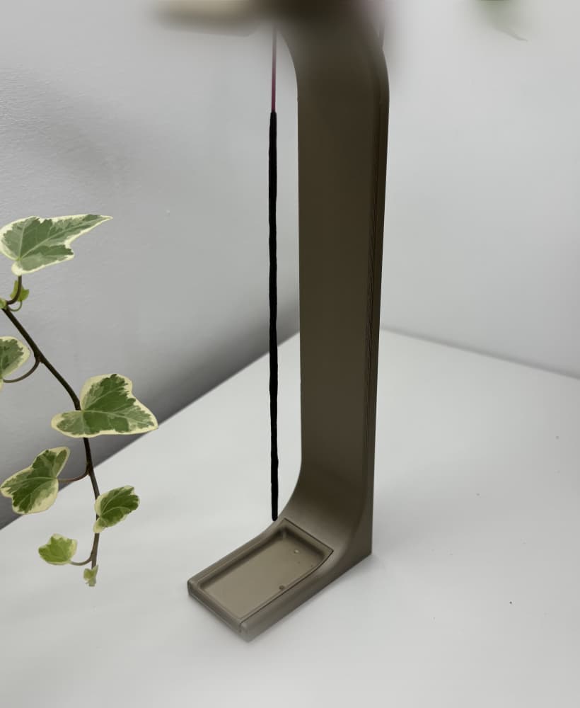Modern 3D Printed Incense Holder – Sleek and Functional Design 3d model