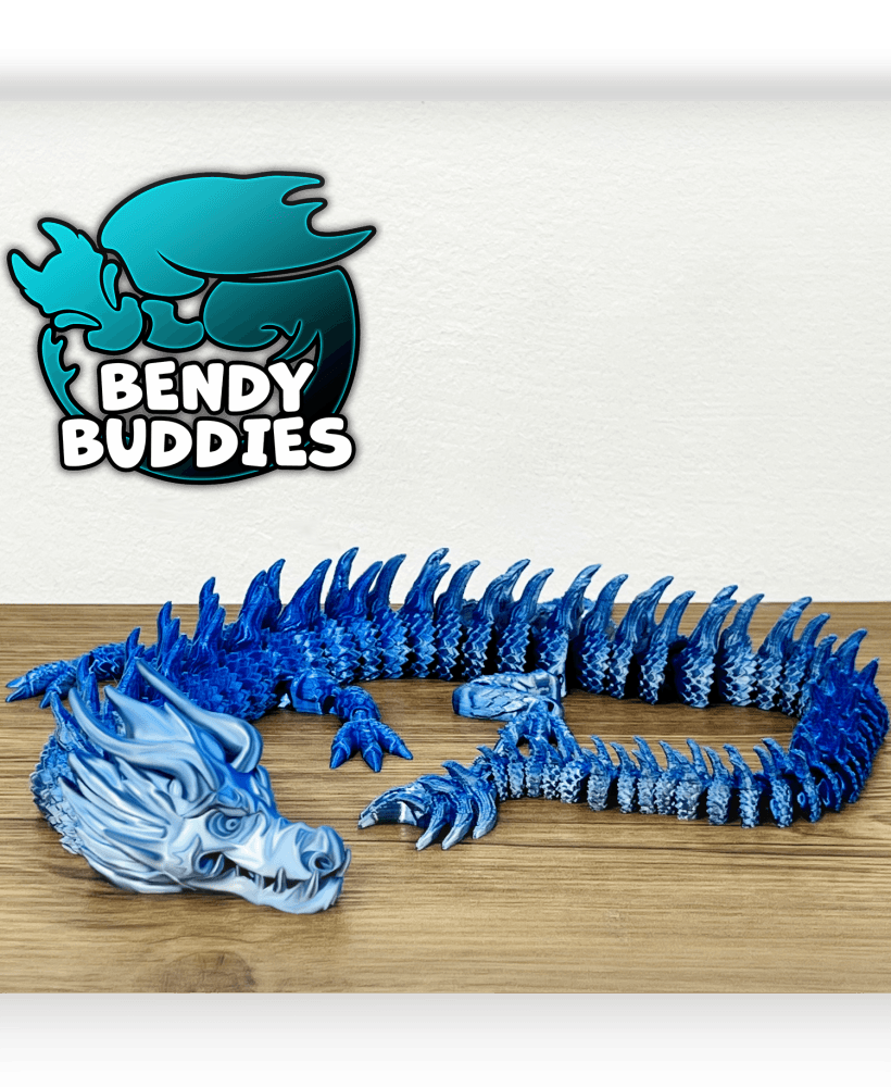 East Dragon Yuzhi / Drake Articulated / Print-in-Place Flying Creature / Magical Chinese Beast 3d model