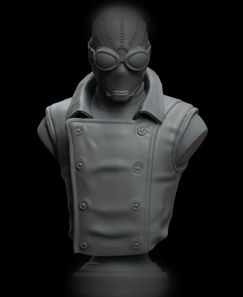 Spiderman Noir (Pre-Supported) 3d model