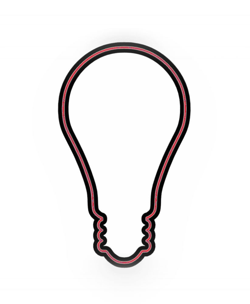 Lightbulb Cookie Cutter STL File - 4 inches 3d model
