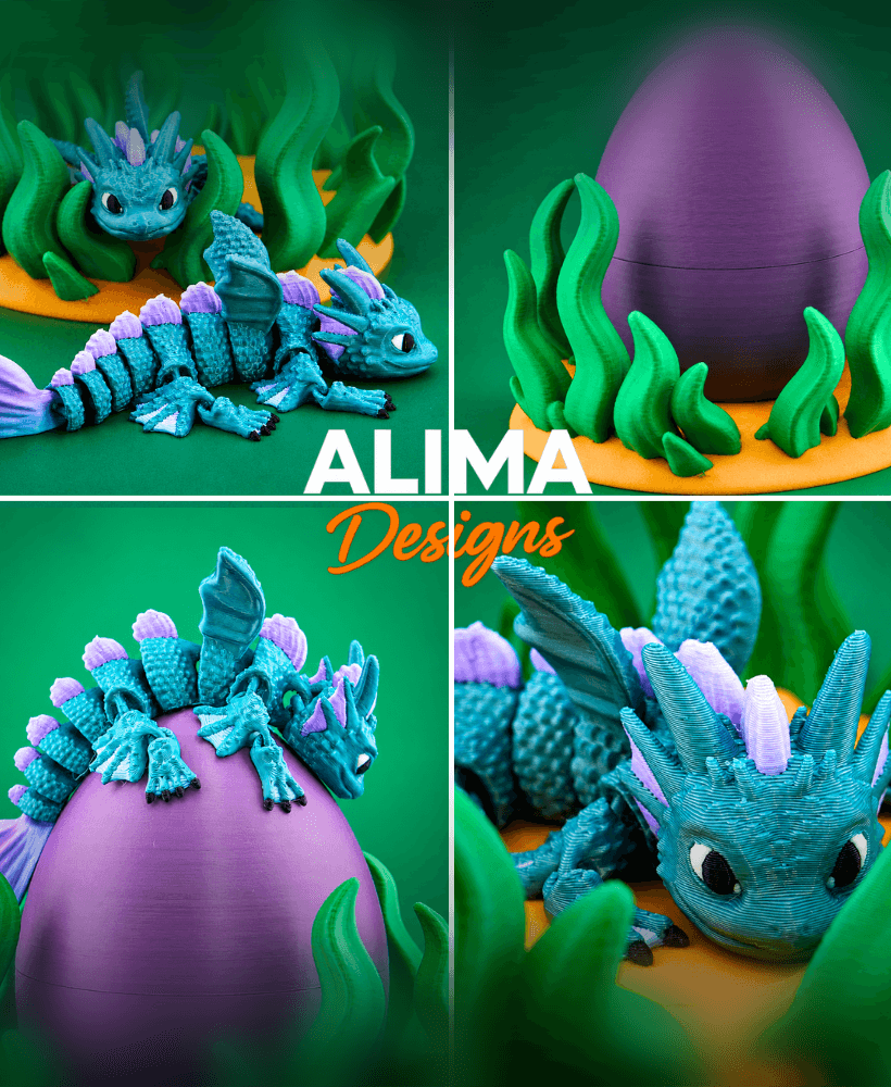 Little Fish Dragon 3d model