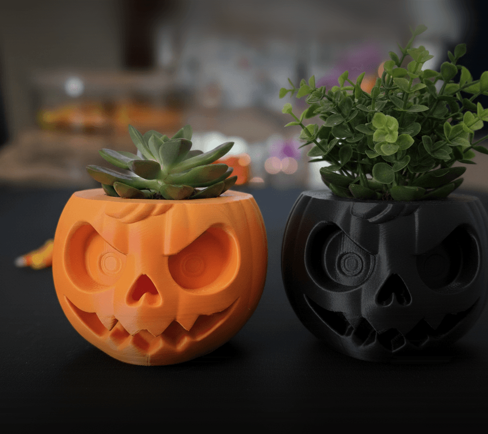 Pumpkin Head Planter 3d model