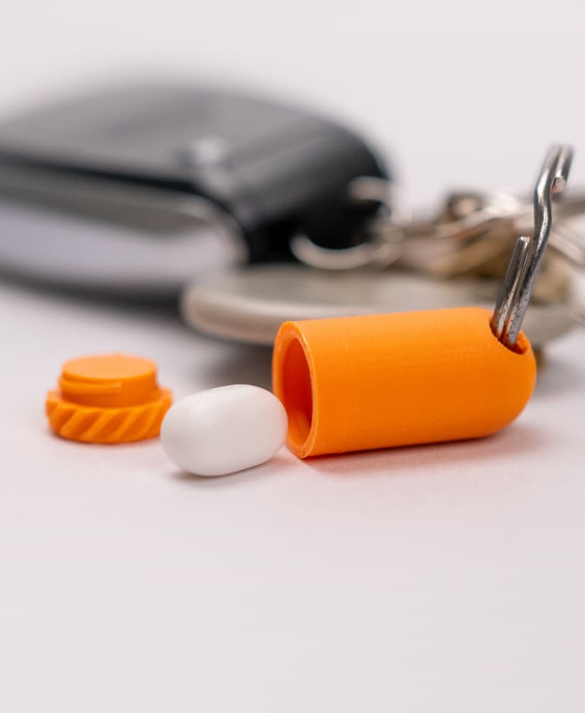 Emergency Tic Tac Keychain 3d model