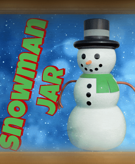 Snowman Jar 3d model