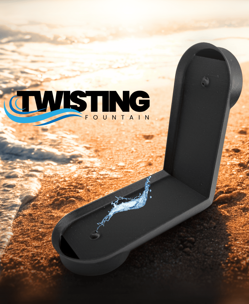 TWISTING FOUNTAIN FIDGET TOY / PRINT IN PLACE / EDUCATION TOY / GADGET 3d model