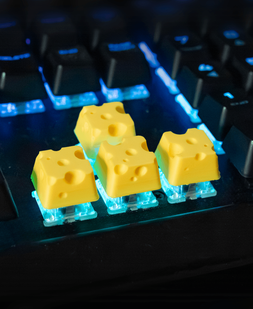 Custom Cheese Keycap for Keyboard 3d model