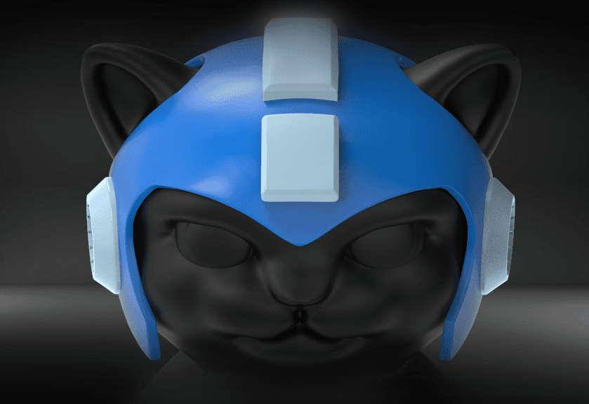 Cat Helmet 01 3d model
