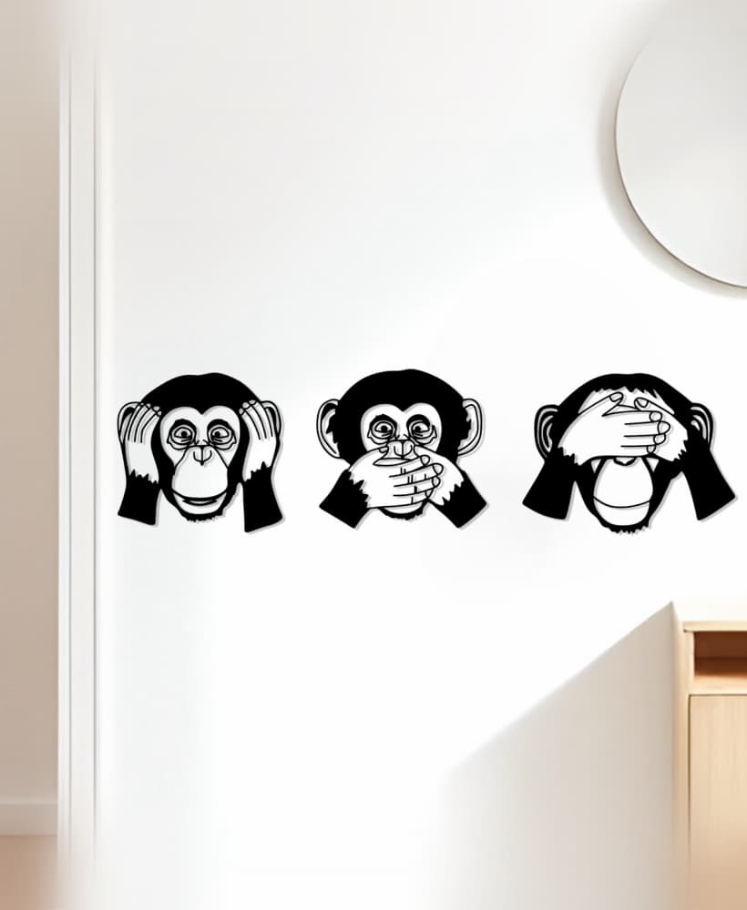Monkey Wall Art, Wall Decor, Home Decor 3d model