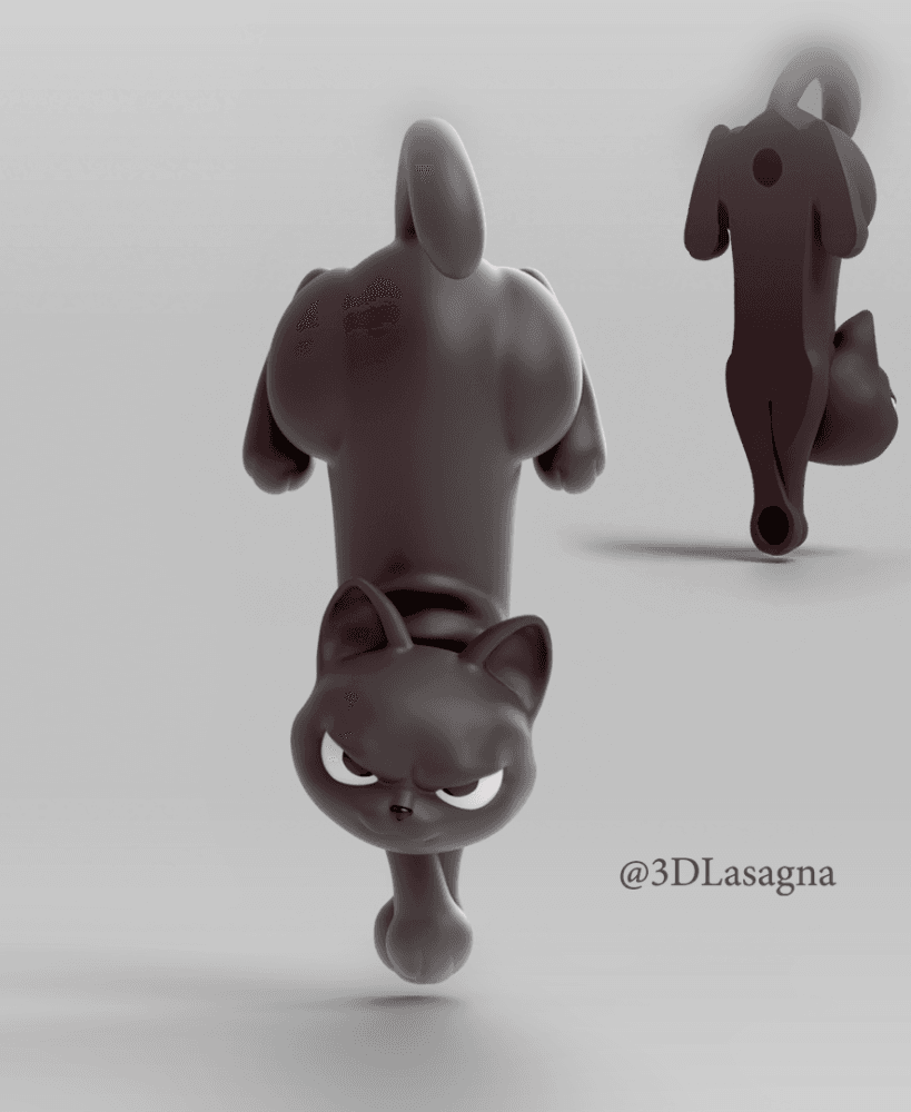 3DL Cat Magnet 3d model