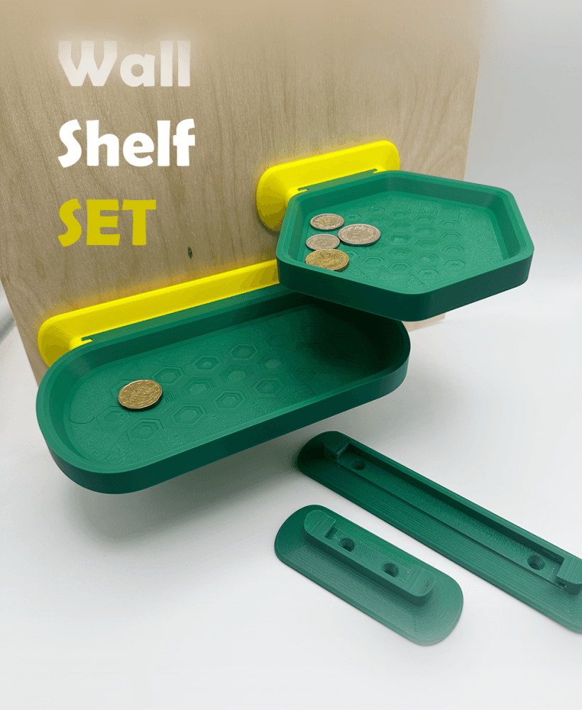 Wall shelf Set 3d model