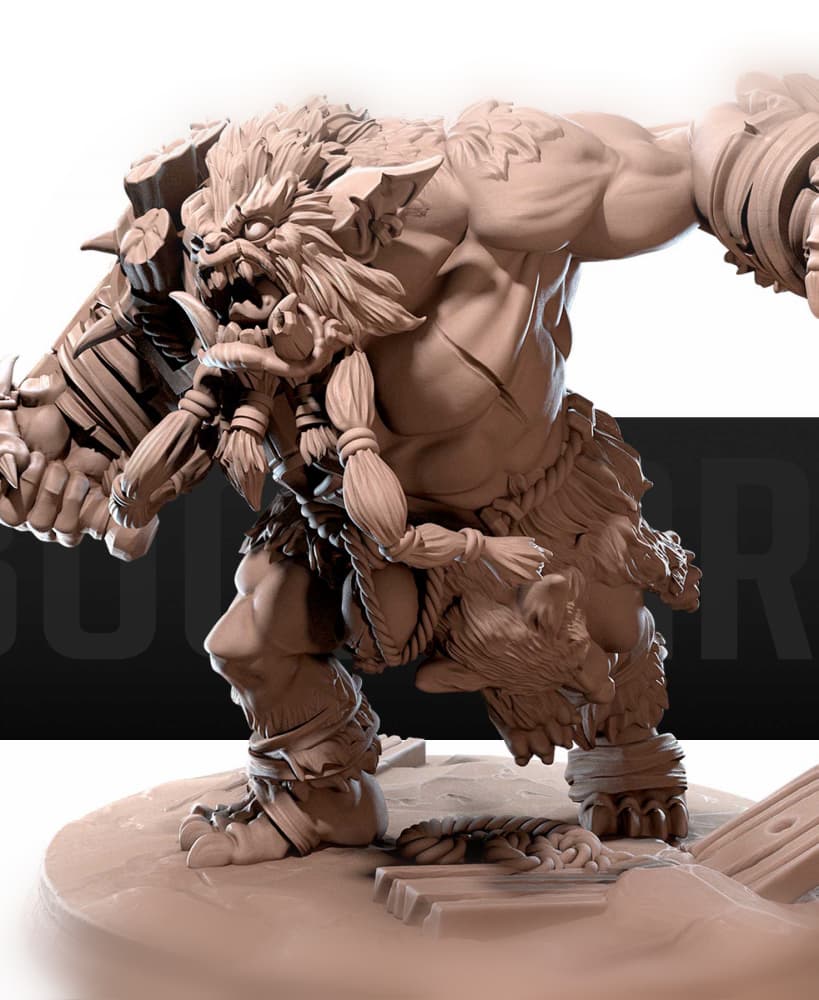 Zhurk, the Bugbear Chief 3d model