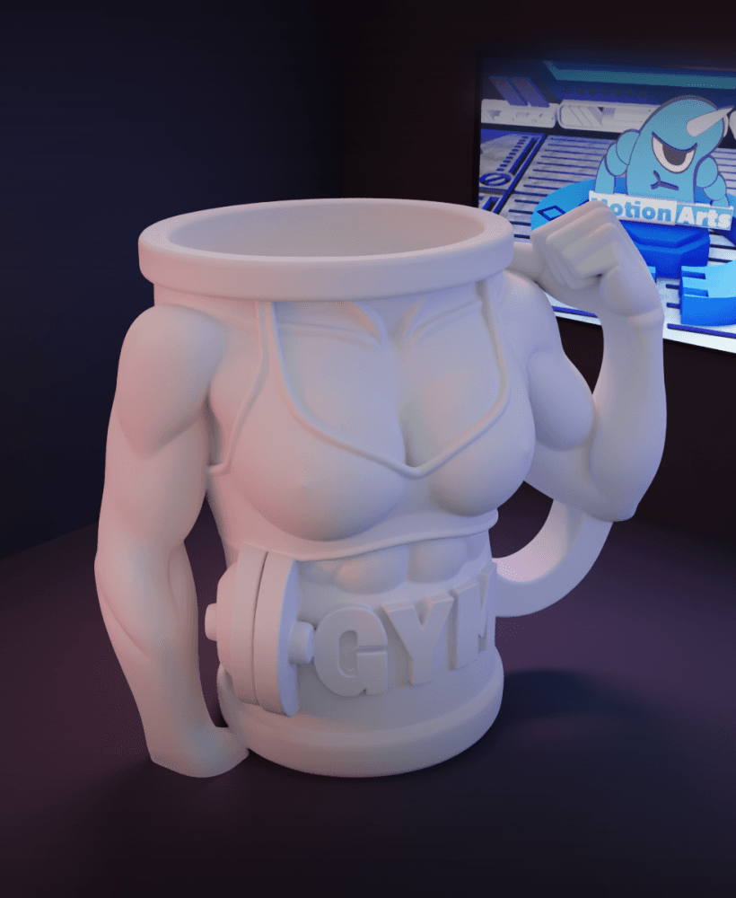 Caneca mulher GYM.stl 3d model