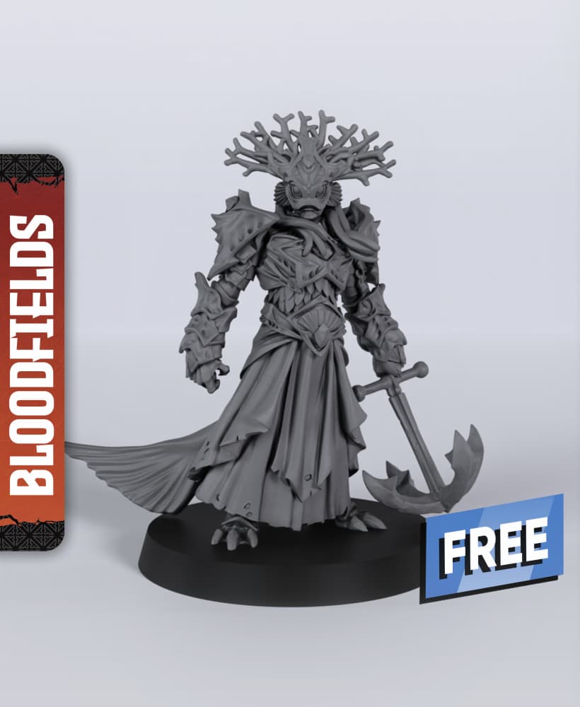 Sayl the Drowner - With Free Dragon - 5e DnD Inspired for RPG and Wargamers 3d model