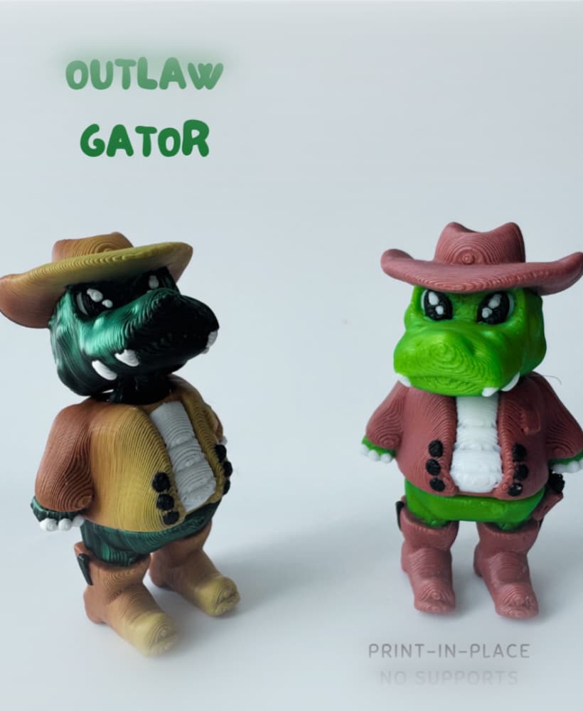 Outlaw Gator 3d model