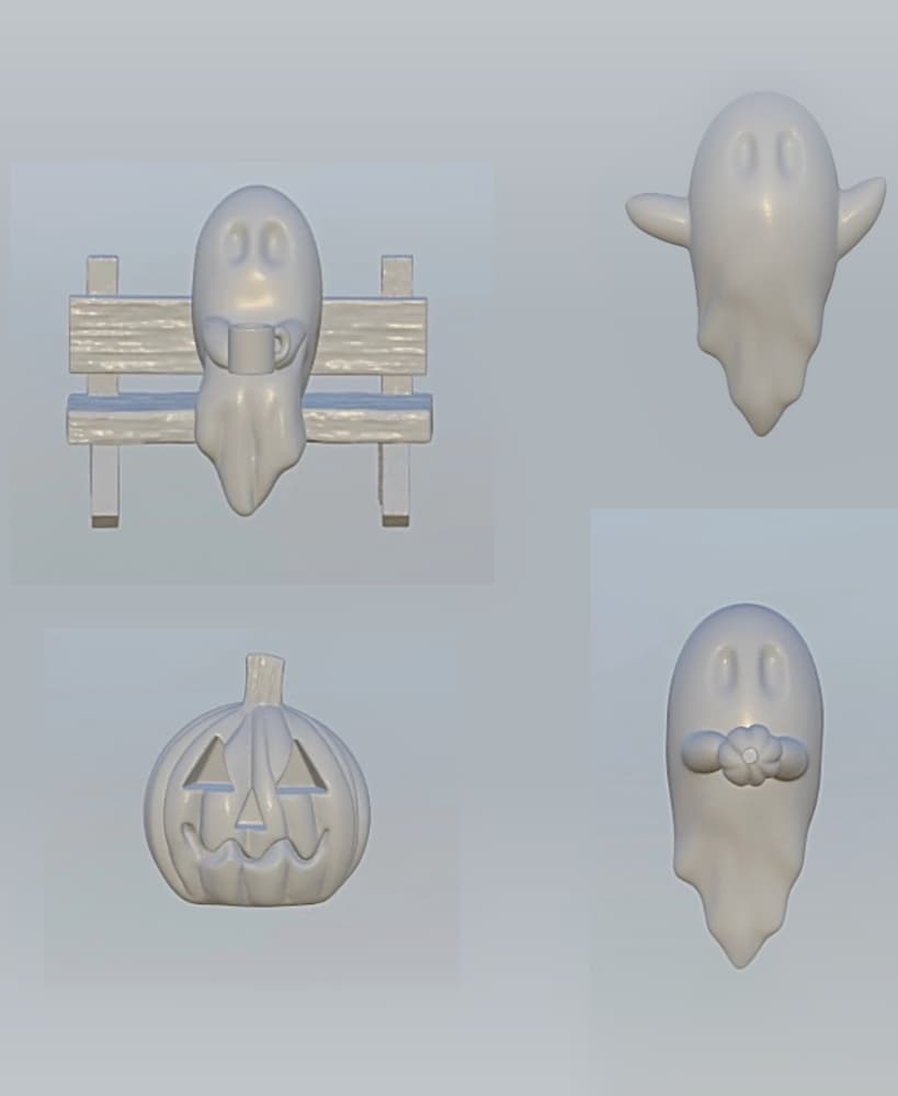 Fall Ghosts 3d model