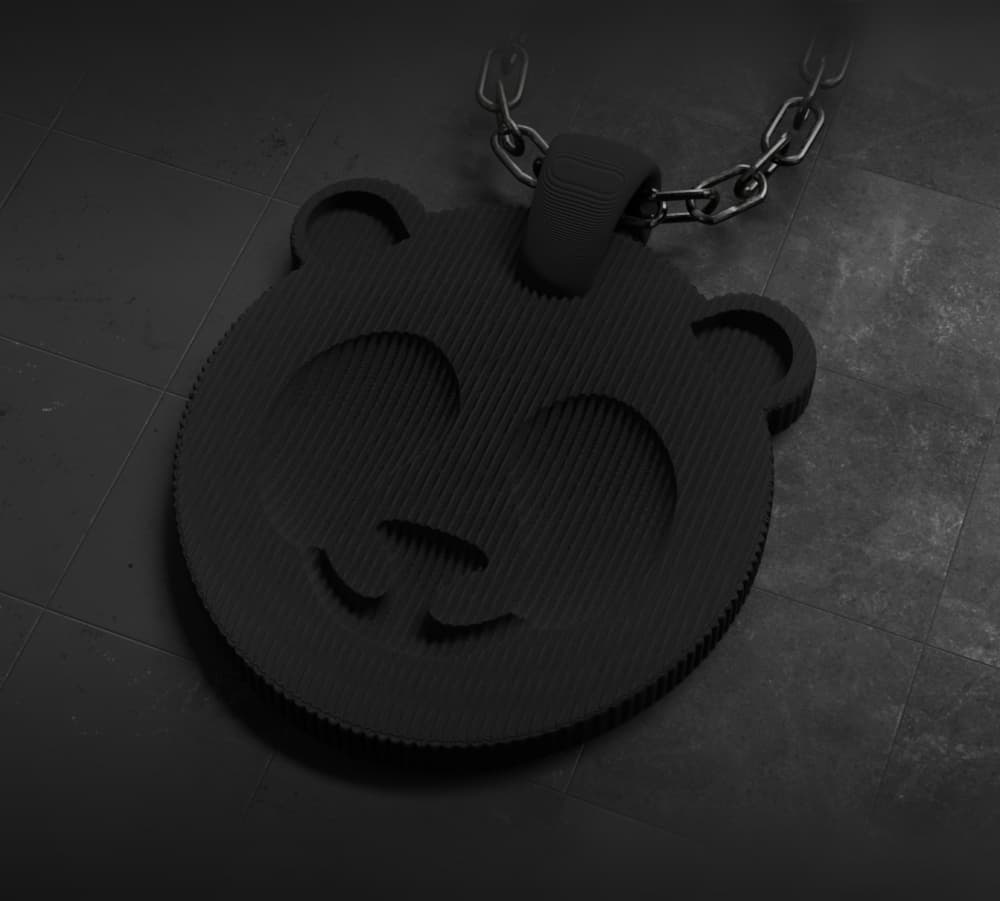 Panda Face Pendant â Cute 3D Printable Necklace 3d model
