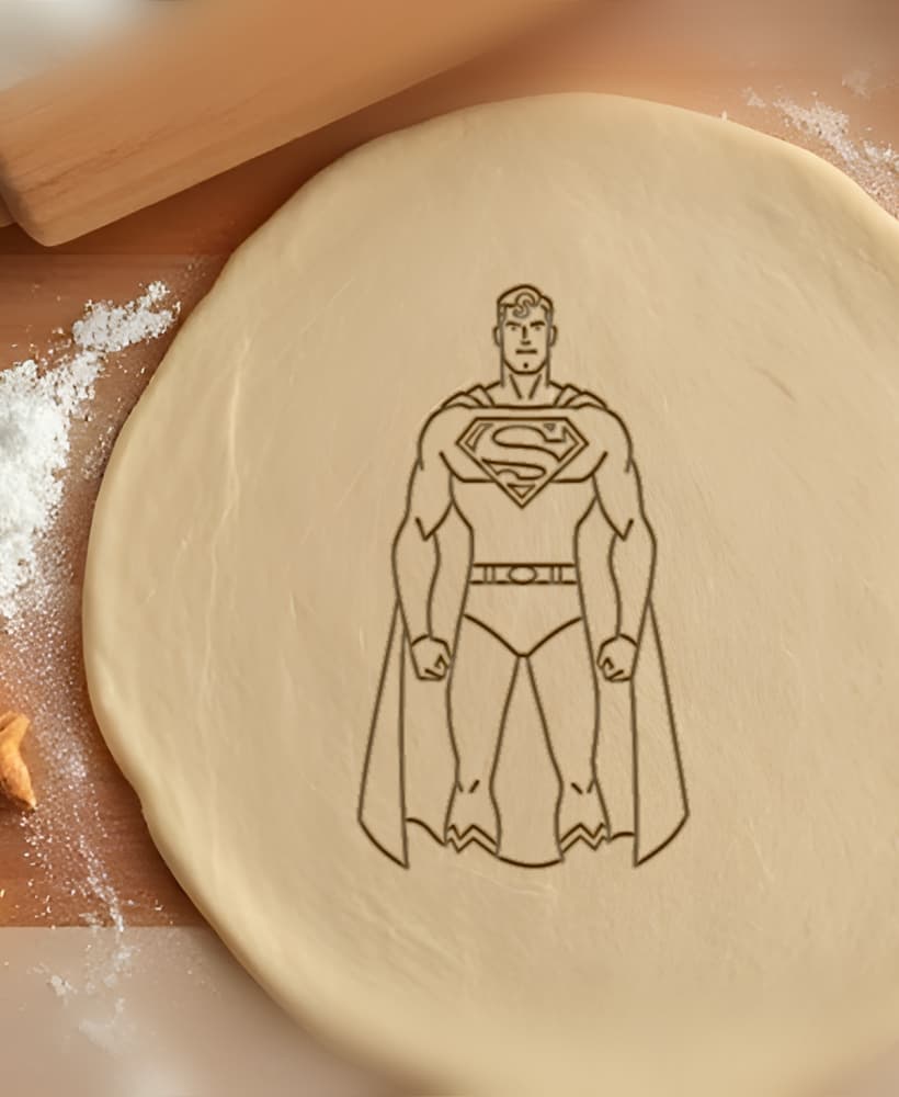 Superman Cookie Cutter, Biscuit Cutter 3d model