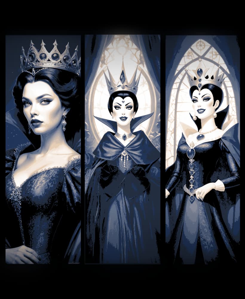 Fanart Set of Bookmarks - The Evil Queen from Snow White and the seven Dwarves 3d model