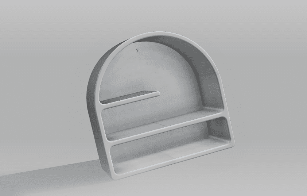 Ceramic type shelf 3d model