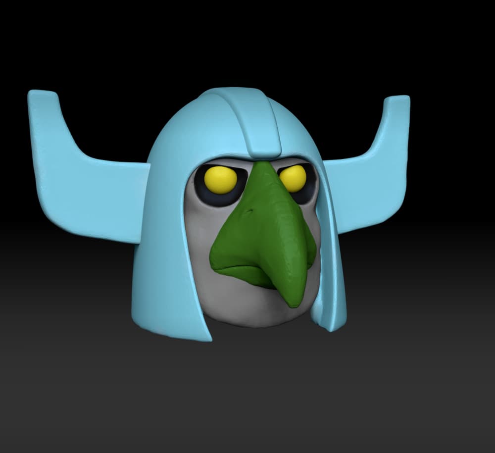 Birdman Head MOTU Classics 3d model