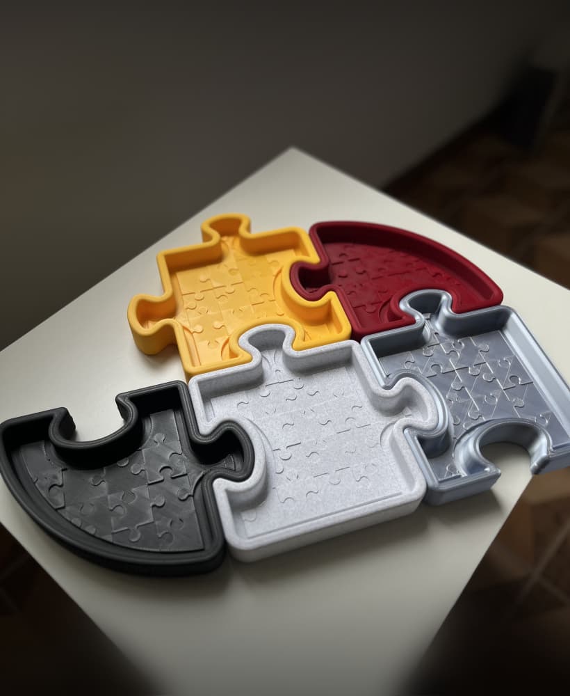 Puzzle Tray Empty Pockets 3d model