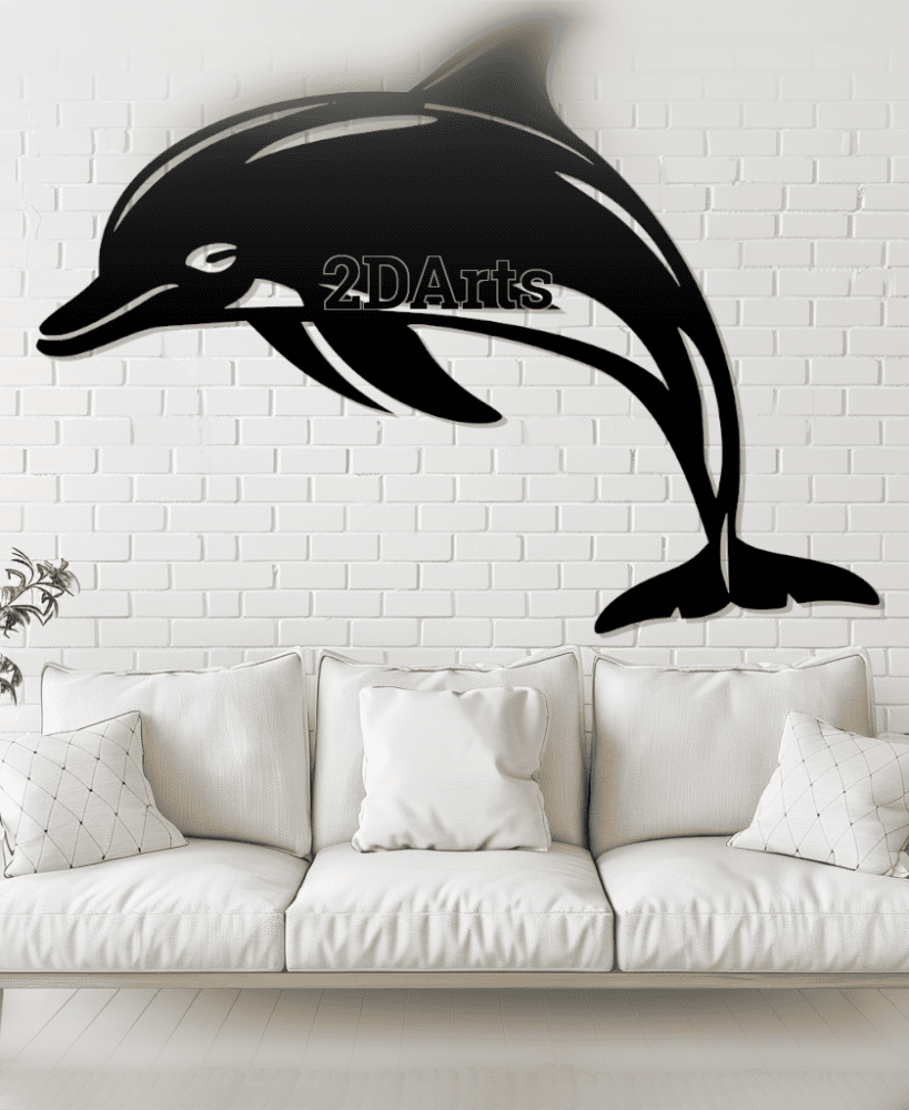 Dolphin 2D Wall Art/Window Art 3d model